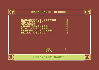 Football Manager screenshot 4 for Commodore 64